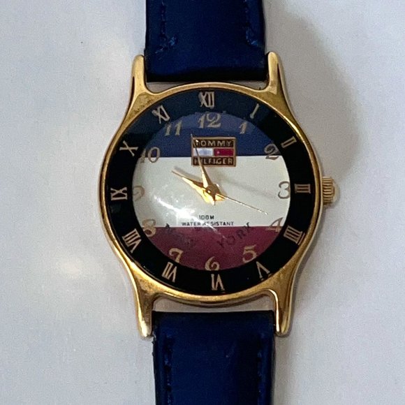 Tommy Hilfiger Accessories - Vintage TOMMY HILFIGER Red White Blue Analog Women's Watch